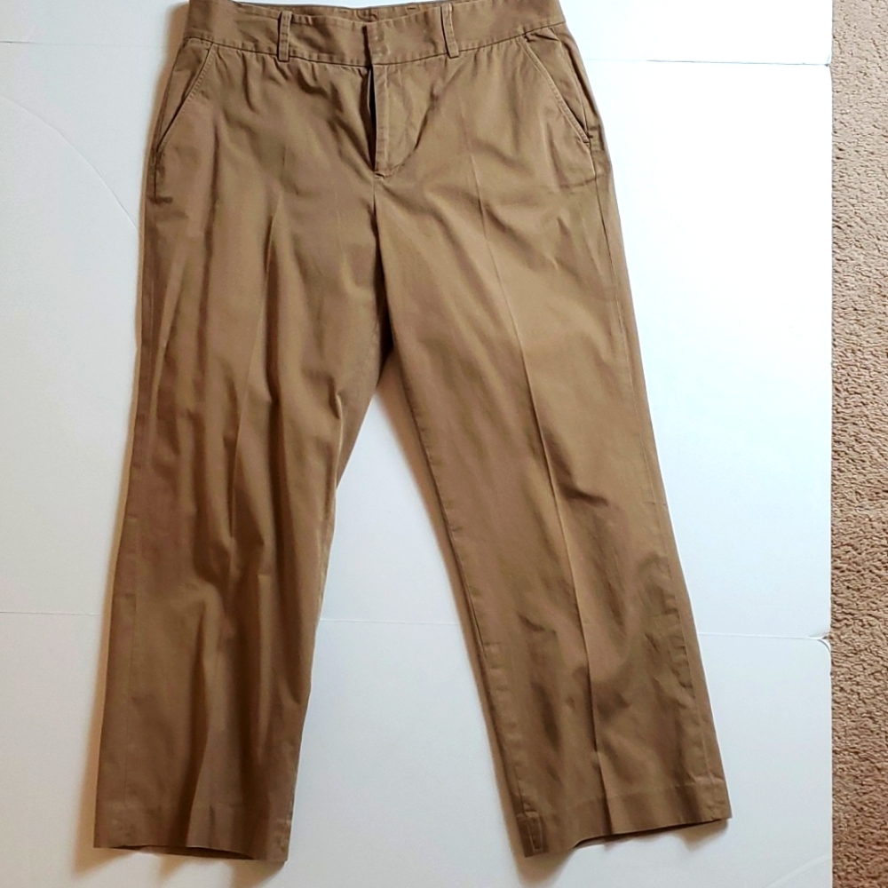 Chaps brown capri pants